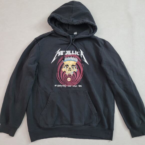 H&M Other - H&M Metallica In Vertigo You Will Be Hoodie Mens M Black Fleece Sweatshirt